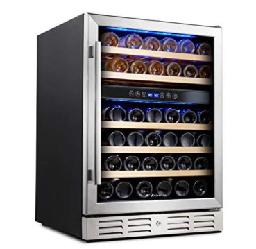 Calamera Fridge, one of the best dual-zone Wine coolers.