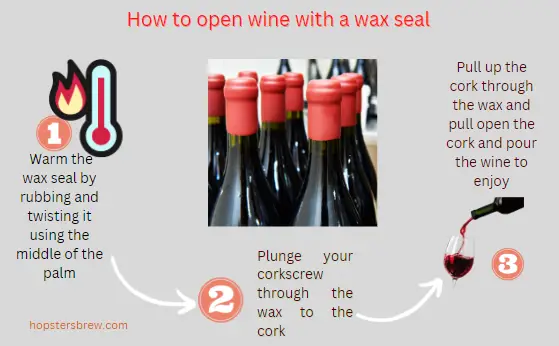 3 steps to open with with wax seal at home