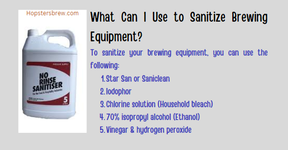 What can I use to sanitize brewing equipment? Star San, Iodophor or Household bleach