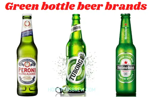 Heineken in green glass beer bottle