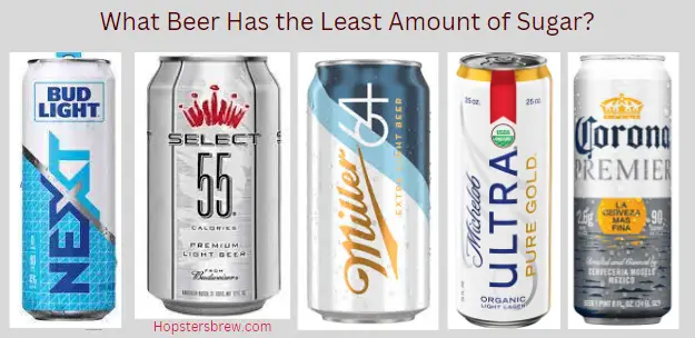 What beer has the least amount of sugar?