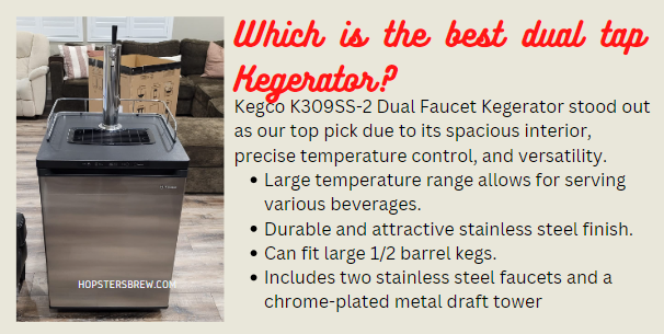 Kegco Dual-facet Kegerator- Best dual tap Kegerator