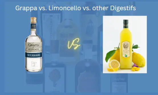 Limoncello vs. other digestifs