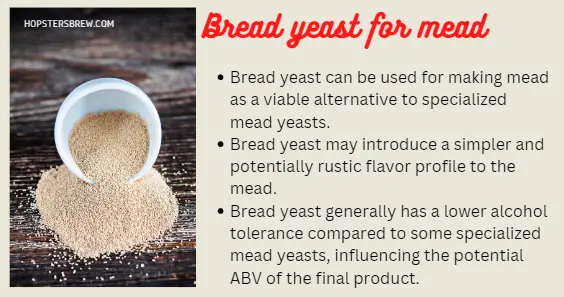 Bread Yeast for Mead